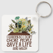 スカルIガーデンだから私は人々の人生を救窒息させない キーホルダー (裏面)