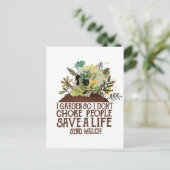 スカルIガーデンだから私は人々の人生を救窒息させない ポストカード (スタンド正面)