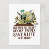 スカルIガーデンだから私は人々の人生を救窒息させない ポストカード (正面)