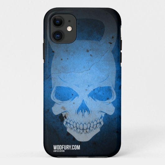 スカルKettlebell -青限定版 Case-Mate iPhoneケース (裏面)