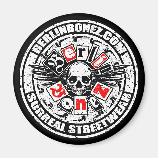 スカル'N'の行頭文字 マグネット (正面)