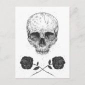 スカルN'バラ ポストカード (正面)