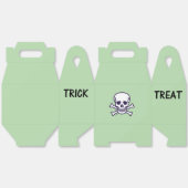 スカルNボーンズトリックグリーン切妻用箱を扱う フェイバーボックス (見開き)