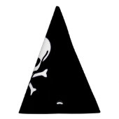 スカルnボーンズブラックパーティー帽 パーティーハット (右)