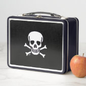 スカルnボーンズブラック弁当箱 メタルランチボックス (インサイチュ)