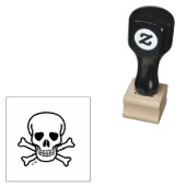 スカルnボーンズ小ゴム印 ラバースタンプ (押印)