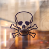 スカルnボーンズ澄んウィンドウのバックスティックを取り付ける ウィンドウサイン (シート2)