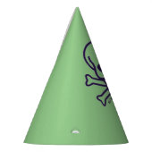 スカルnボーンズ緑の澄んパーティー帽子 パーティーハット (左)