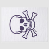 スカルnボーンティッシュペーパー 薄葉紙 (正面)