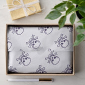 スカルnボーンティッシュペーパー 薄葉紙 (ギフト)