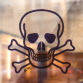 スカルNボーン大きな窓のフロントスティックを固定 ウィンドウサイン (シート2)