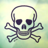 スカルNボーン大きな窓のフロントスティックを固定 ウィンドウサイン (シート3)