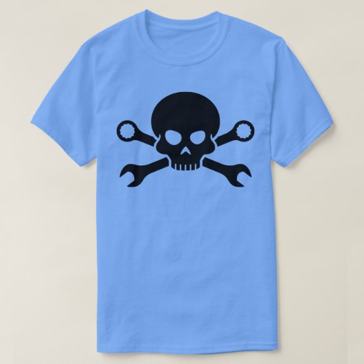 スカルn工具ねじ海賊1 tシャツ (デザイン正面)