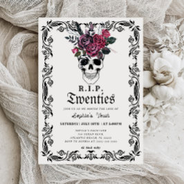 スカルRIP 20s死から私の青春30歳の誕生日 招待状