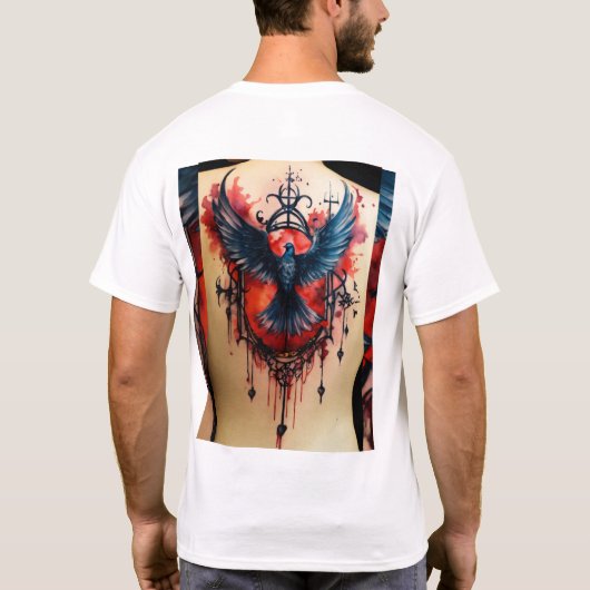 スカルwを使用したTシャツのタイトルの作成 Tシャツ (裏面)