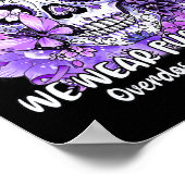 スカルWe衣服パープルオーバードーズ認識度 ポスター (角)