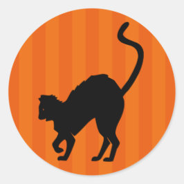 スカレディキャットハロウィーンステッカー ラウンドシール