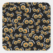 スカレディキャットハロウィーンブアイズこうもり スクエアシール (正面)