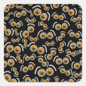 スカレディキャットハロウィーンブアイズこうもり スクエアシール (正面)