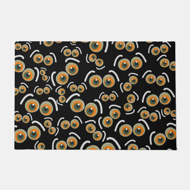 スカレディキャットハロウィーンブアイズこうもり ドアマット (正面)