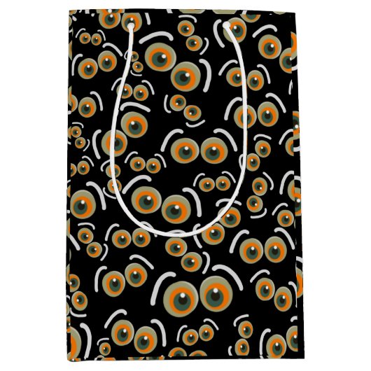 スカレディキャットハロウィーンブアイズこうもり ミディアムペーパーバッグ (正面)