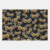 スカレディキャットハロウィーンブアイズこうもり ラッピングペーパーシート (正面)