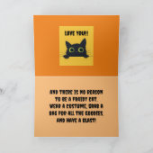 スカレディ猫の孫娘ハロウィンカード サンキューカード (内部)