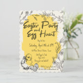 スカロップイースターパーティー&エッグ狩り招待状 (スタンド正面)