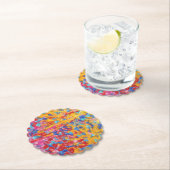 スカロップラウンド紙コースター ペーパーコースター (インサイチュ)