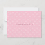 スカロップレースベビーシャワー招待状 招待状 (裏面)