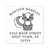 スカンキッドかわいい差出人住所スタンプ セルフインキングスタンプ (デザイン)