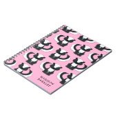 スカンキッドのかわいいウッドランド動物 ノートブック (左側)