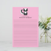 スカンキッドのかわいいウッドランド動物 便箋 (スタンド正面)