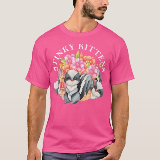 スカンクおもしろい恋人スカンクファン臭い子猫 Tシャツ (正面)