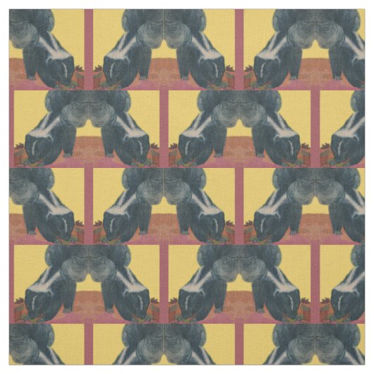 スカンクのプリント ファブリック (見本)