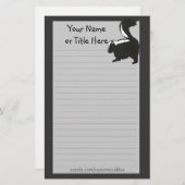 スカンクの文房具 便箋 (正面/裏面)