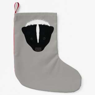 スカンクの顔 スモールクリスマスストッキング