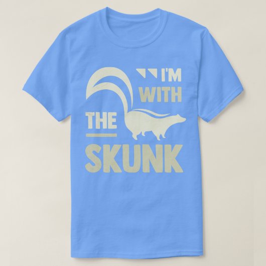 スカンクを持っている Tシャツ (デザイン正面)