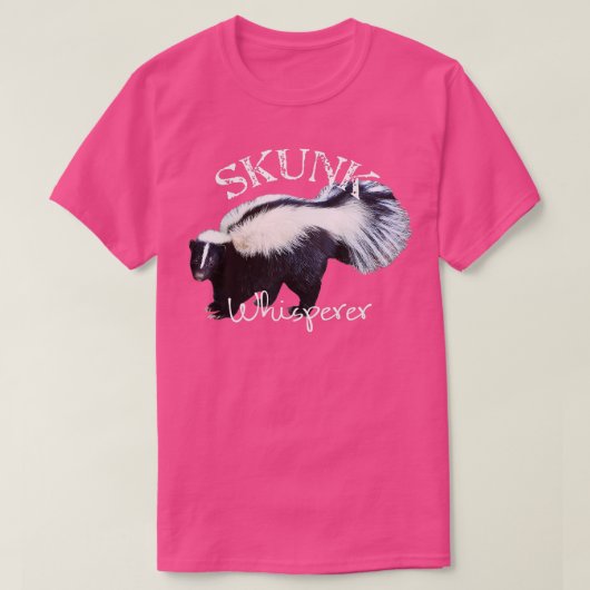 スカンクウィスパーI Love Skunks]ギフトおもしろいスカンク Tシャツ (デザイン正面)