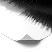 スカンクウッドランドモダンポートレート白黒 ポスター (角)