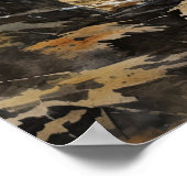 スカンクウッドランド動物アートプリントポスター ポスター (角)