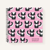 スカンクキッドのキュートな森の動物 ノートブック (正面)