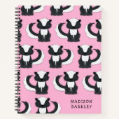 スカンクキッドの可愛い森の動物たち ノートブック (正面)