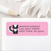 スカンクキッドキュートウッドランド差出人住所ラベル ラベル (インサイチュ)