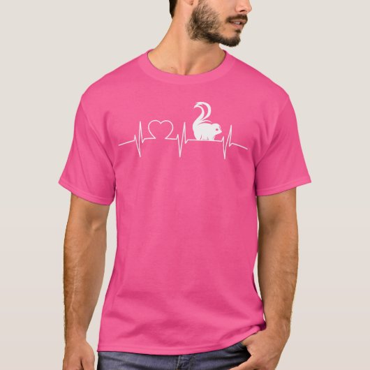 スカンククールで心拍をスカンクする Tシャツ (正面)