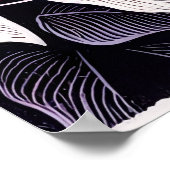 スカンクスカンクスと薄紫ブッシュパープル ポスター (角)