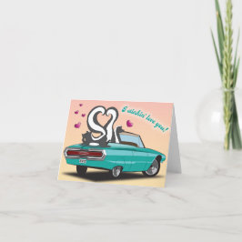 スカンクバレンタインデーのカード シーズンカード