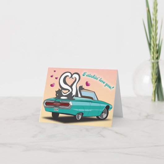 スカンクバレンタインデーのカード シーズンカード (正面)