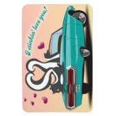 スカンクバレンタインデー磁石 マグネット (縦)