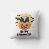 スカンクパンプキンキュートスカンクハッピーハローウィン クッション (正面)